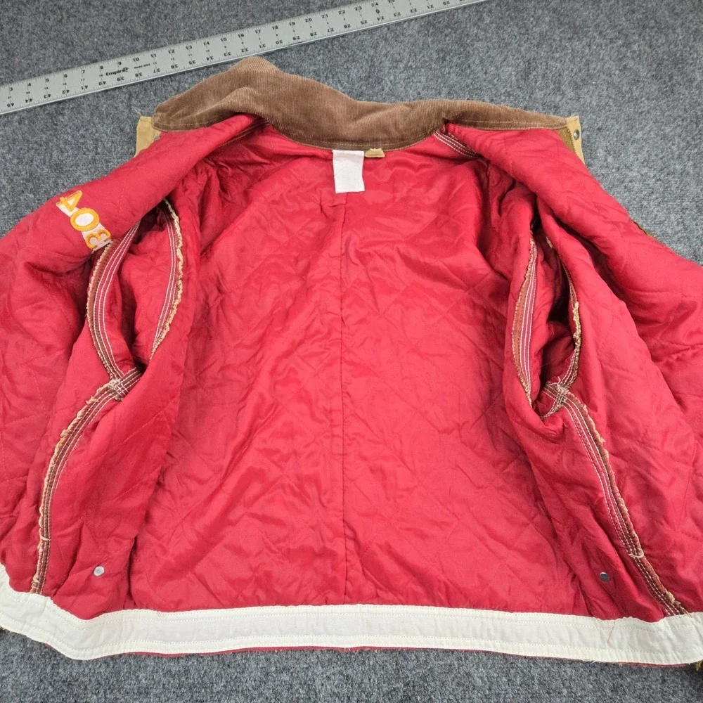 Vintage Carhartt Detroit Cropped Work Jacket Mens Brown Distressed‎ Ford Grail - Picture 5 of 11